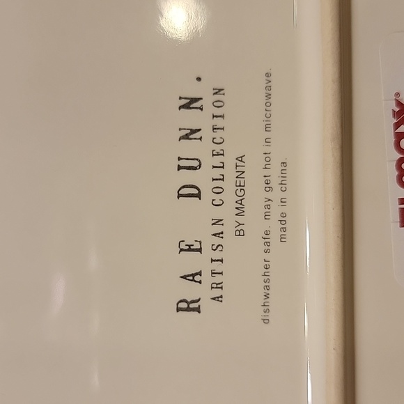 Rae Dunn Just Married Doves & Blue ribbon Platter Plate - Picture 3 of 6